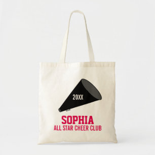 Personalised Cheer Cheerleader Name Team Year Tote Bag