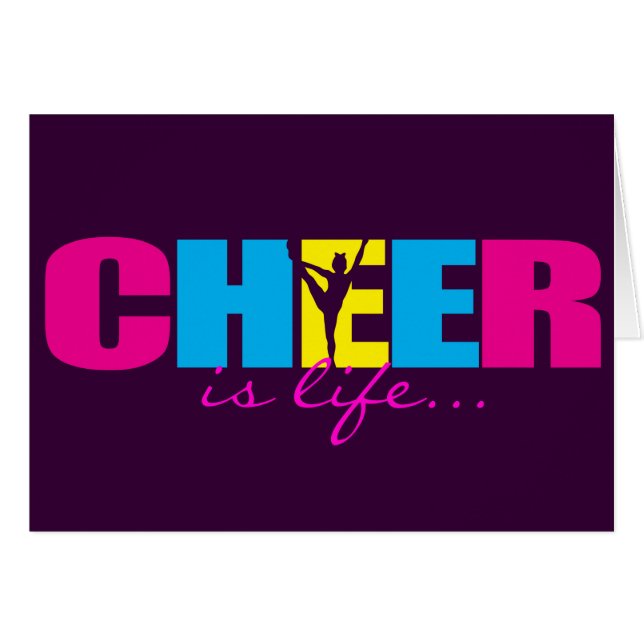 Personalised Cheer Cheerleading Purple (Front Horizontal)