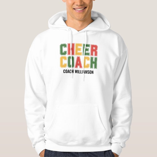 Personalised CHEER COACH  Hoodie (Front)