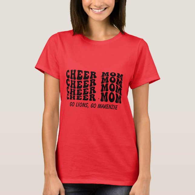 Personalised Cheer Mum T-shirt (Front)