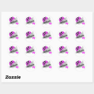 Personalised Cheer Stickers Cheerleader Sticker