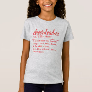 Personalised Cheerleader Definition T-Shirt