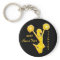 Personalised Cheerleader Keychains, 3 Text Boxes