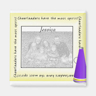 Personalised Cheerleader Photo Magnet