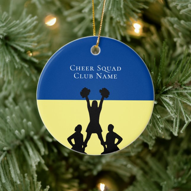 Personalised Cheerleading Any Colour Christmas Ceramic Tree Decoration (Tree)
