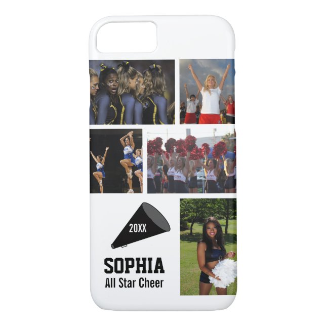 Personalised Cheerleading Photo Collage Name Team Case-Mate iPhone Case (Back)