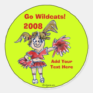 Personalised Cheerleading Sticker