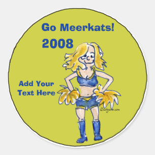 Personalised Cheerleading Sticker 3