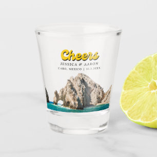 Personalised Cheers Cabo Wedding Favour Shot Glass