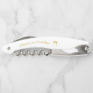 Personalised Cheers to Grandpa Waiter's Corkscrew