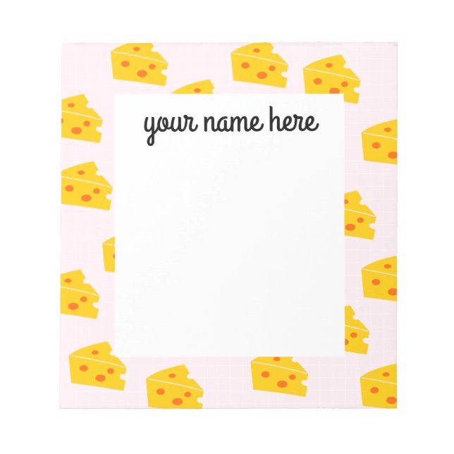 Personalised Cheese Notepad (Front)