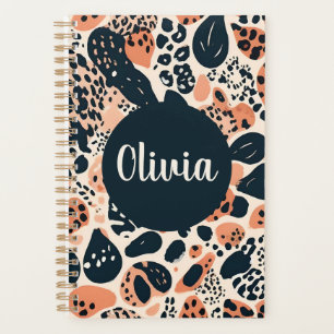 Personalised Cheetah Leopard Animal Print Planner