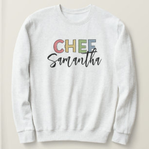 Personalised Chef Colourful Cute Gifts Sweatshirt