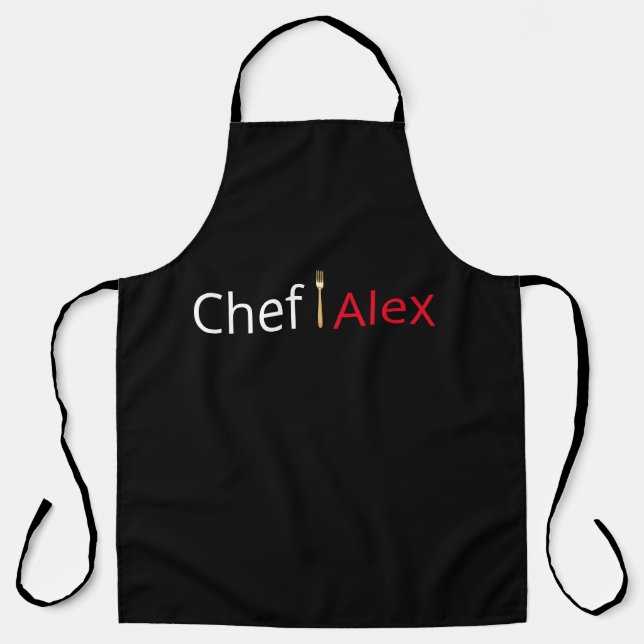 Personalised Chef Cooking Apron (Front)