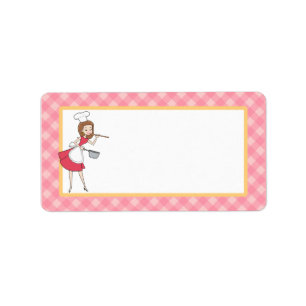 Personalised Chef Custom Label in Medium