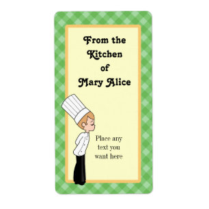 Personalised Chef Large Label #1