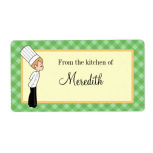 Personalised Chef Large Label #2