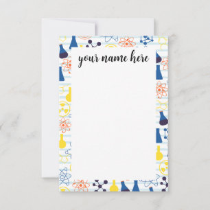 Personalised Chemistry teacher Note cards