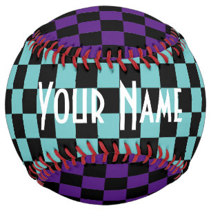 Personalised Chequered Softball by HAMbyWG