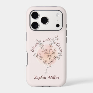 Personalised Cherry Blossom Custom Name Floral