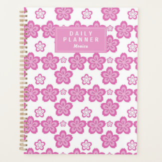 Personalised Cherry Blossom Pink Flower Aesthetic Planner