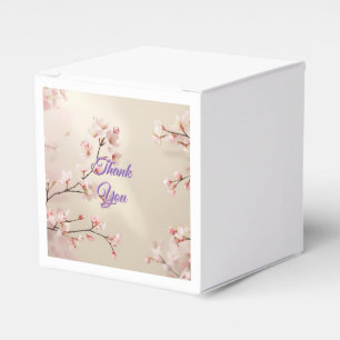 Personalised Cherry Blossom Wedding Favour Box
