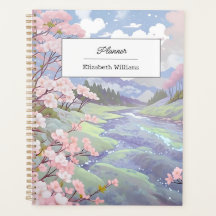 Personalised Cherry Blossoms Pastel Watercolor 