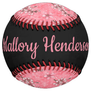 Personalised Cherry Blossoms Softball