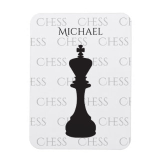 Personalised Chess King Classic Piece Modern Magnet