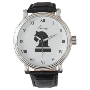 Personalised chess watch gift for adults and kids