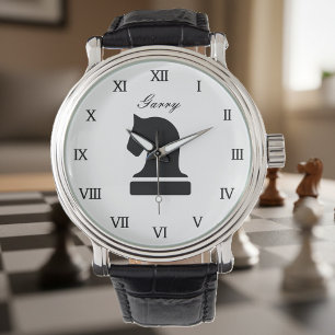 Personalised chess watch gift for adults and kids