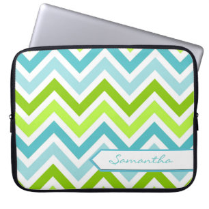 Personalised Chevron Laptop Bag