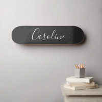 Personalised Chic Calligraphy Name Black and White