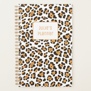 Personalised Chic Girl Leopard Pattern Planner