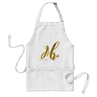 Personalised Chic Mr. and Mrs. Aprons Gift Set