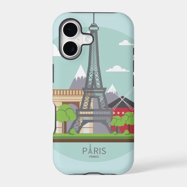 Personalised Chic Paris Eiffel Tower Case-Mate iPh (Back)