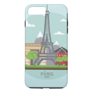 Personalised Chic Paris Eiffel Tower Case-Mate iPh iPhone 8 Plus/7 Plus Case