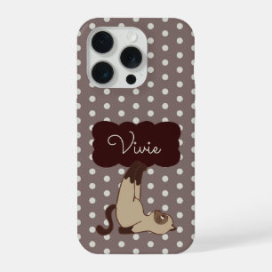Personalised Chic Polka Dot iPhone 15 Pro Case