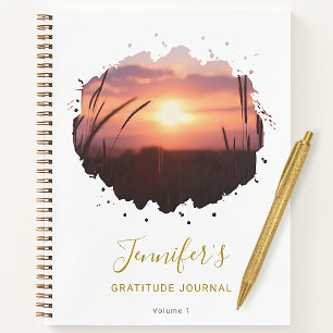 Personalised Chic Splash Photo Gratitude Journal