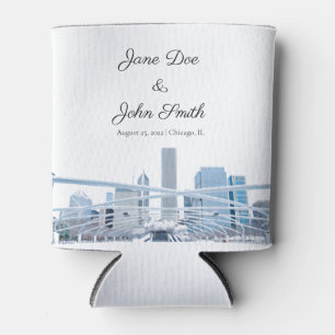 Personalised Chicago Can Cooler