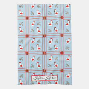 Personalised Chicken Tea Towel