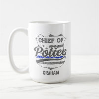 Personalised Chief of Police  USA Shield  