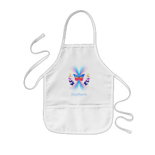 Personalised children's abstract butterfly apron