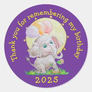 Personalised Children's Birthday Stickers 