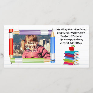 Personalised Children's Kids School Photo Card