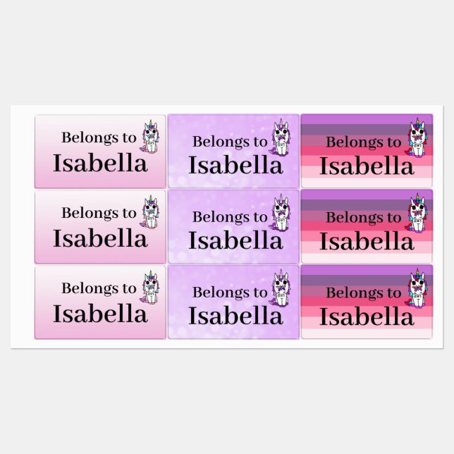 Personalised Children's Labels (Sheet)