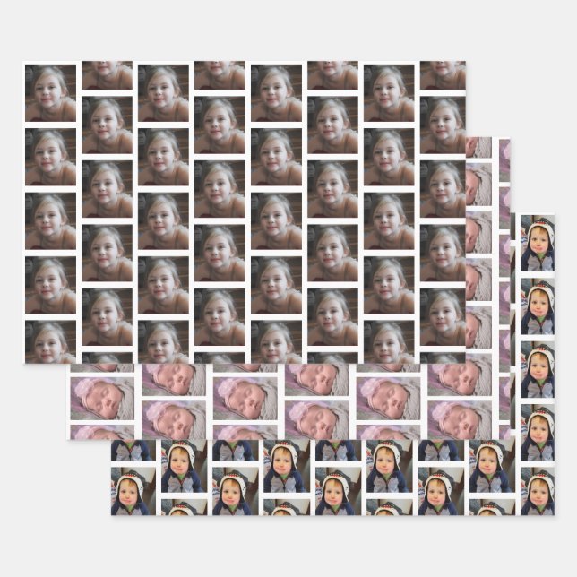 Personalised Children's Photo Wrapping Paper Sheet (Set)