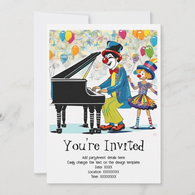 Personalised Child's Birthday Party Invitation (Front)