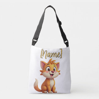 Personalised child's Cross-Body Bag -merv the cat 