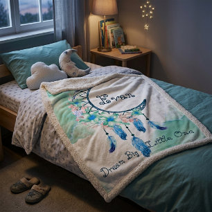 Personalised child's dreamcatcher  baby blanket